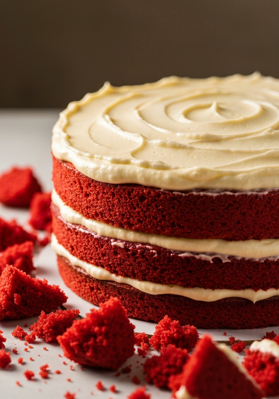 Red Velvet Cake with cream cheese frosting